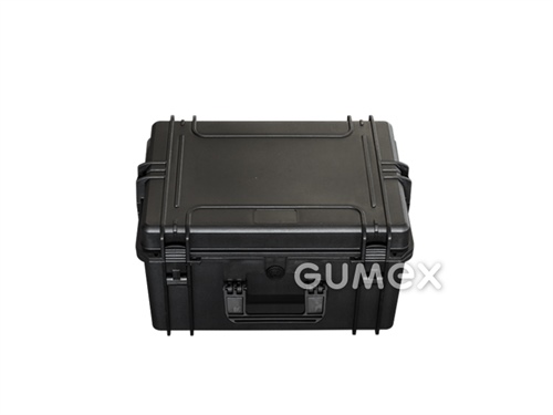 Vodotěsný kufr MAX, výška 555mm (500mm), šířka 428mm (350mm), hloubka 306mm (280mm), IP67, PP, bez výplně, černý